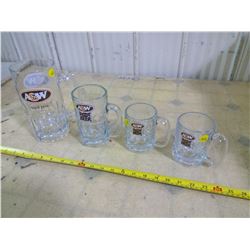 LOT OF 4 A&W MUGS