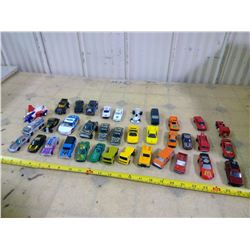 BOX OF 35 TOY CARS