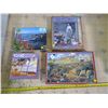 Image 1 : LOT OF 4 JIGSAW PUZZLES