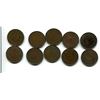 Image 2 : LOT OF 10 KING GEORGE V ONE CENTS 1917-1918-1919