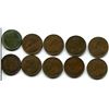 Image 1 : LOT OF 10 KING GEORGE V ONE CENTS 1917-1918-1919