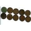 Image 2 : LOT OF 10 KING GEORGE V ONE CENTS 1917-1918-1919