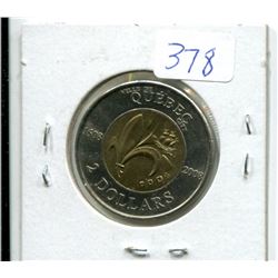 QUEBEC TOONIE 1608-2008 (HARD TO FIND)