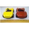 Image 3 : YELLOW AND RED TONKA TOY CARS