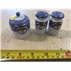 Image 1 : NORITAKE SALT AND PEPPER AND JAM JAR SET