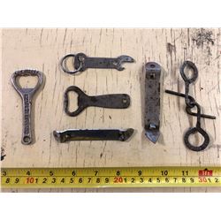 OLD BEER CAN OPENERS - HAMMS, CALGARY, BIG CHIEF, ETC.