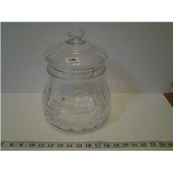 LARGE JAR WITH LID - 11" TALL