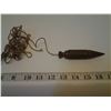 Image 1 : VINTAGE BRASS PLUMB WITH ROPE