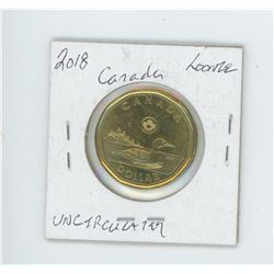 2018 CANADA LOONIE "UNCIRCULATED"