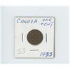 Image 1 : 1933 CANADIAN ONE CENT (VERY NICE)