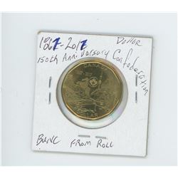 1867-2017 150TH ANNIVERSARY OF CONFEDERATION "BUNC FROM ROLL"