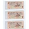 Image 2 : THREE 1986 TWO DOLLAR BILLS (SEQUENTIAL ORDER) *UNCIRCULATED*