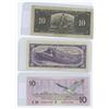 Image 2 : THREE TEN DOLLAR BILLS (1989 CUNC, 1954, & 1937)
