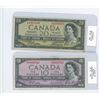 Image 1 : 1954 10 DOLLAR BILL (LOW SERIAL #) & 1954 20 DOLLAR BILL