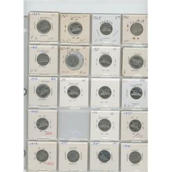 19 CANADIAN NICKELS VARIOUS YEARS