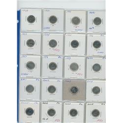 20 CANADIAN DIMES 1989-2008