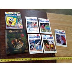 5 WALT DISNEY'S SPORTS ENCYCLOPEDIA, SPONGEBOB BOOK, AND PIRATES OF THE CARIBBEAN STORYBOOK + CD