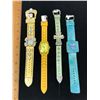 Image 1 : 4 GENOVA WATCHES - FUN, BRIGHT COLOURS!