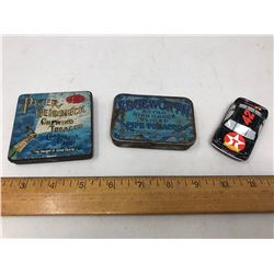 PIPER HEIDSIECK AND EDGEWORTH TOBACCO TINS C/W NASCAR MINTS TIN