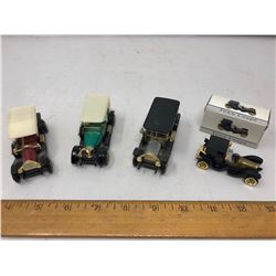 1:56 1912 SIMPLEX, 1:51 1914 PRINCE HENRY VAUXHALL, 1:47 1907 PEUGEOT, AND TOWN COUPE