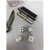 Image 3 : CRYSTAL HEAD VODKA, POCKET KNIVES, DICE, ETC.
