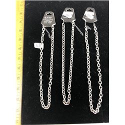 3 NECKLACE CHAINS - NICKEL AND LEAD FREE
