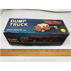 FRICTION DRIVE METAL DUMP TRUCK - 10"