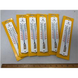 6 NEW 9" THERMOMETERS - MADE IN WEST GERMANY