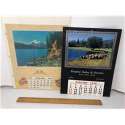 2 CALENDARS 1967 AND 1978