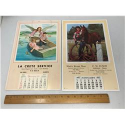 2 CALENDARS 1963 AND 1969