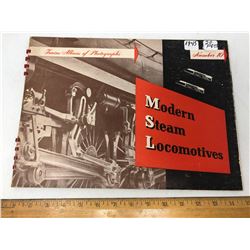 1945 - 20 PAGES MOD. STEAM LOCOMOTIVE PHOTOGRAPH