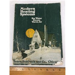 A "EARLY SEARS HEATING SYSTEMS" CATALOG - 52 PAGES
