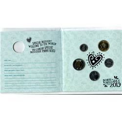 2019 - BABY GIFT SET - STANDARD 4 COINS, PLUS $1.00 WELCOME TO THE WORLD