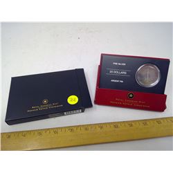 2006 - $20.00 FINE SILVER COIN - 30TH ANNIVERSARY OF THE CN TOWER (HOLOGRAM)