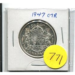 1947 CANADIAN SILVER 50 CENT