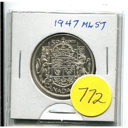 1947ML-S7 - CANADA SILVER FIFTY COIN