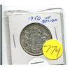 Image 1 : 1950 NO DESIGN - CANADA FIFTY CENT COIN