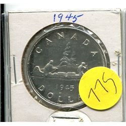1945 - CANADA SILVER DOLLAR
