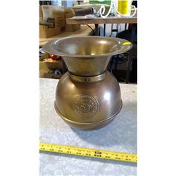 5 CUBAN CIGARS BRASS SPITTON