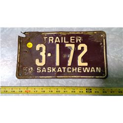 54 SASK. PLATE