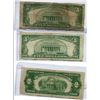 Image 2 : THREE USA NOTES (1928D TWO DOLLAR, 1928F FIVE DOLLAR, 1950C FIVE DOLLAR)