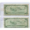 Image 2 : 2X 1954 BANK OF CANADA ONE DOLLAR REPLACEMENT NOTE