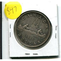 1936 CANADIAN SILVER DOLLAR