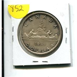 1955 CANADIAN SILVER DOLLAR