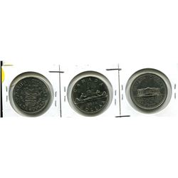 1971, 1972, 1973 CANADIAN NICKEL DOLLAR - UNCIRCULATED