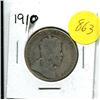 Image 2 : 1910 CANADIAN FIFTY CENT COIN