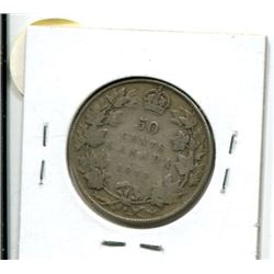 1917 CANADIAN FIFTY CENT COIN