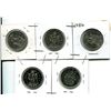 Image 2 : 1982, 1985, 1986, 1988, 2002 CANADIAN FIFTY CENT COIN - UNCIRCULATED