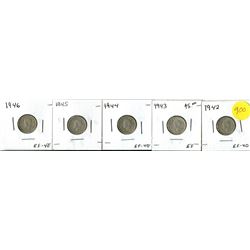 1942-46 CANADIAN TEN CENT COIN