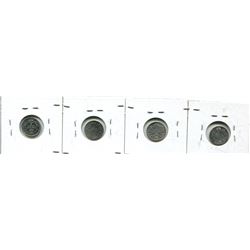 1902, 1902H, 1906, 1907 CANADIAN FIVE CENT COIN